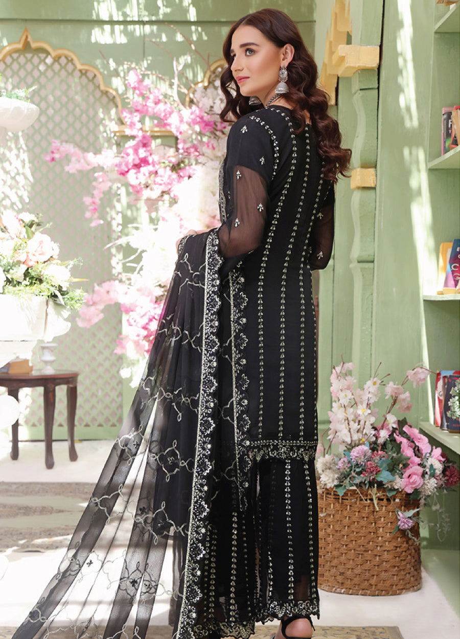 Manahil By Bin Hameed EMB Semi Stitched Sharara - Jotey
