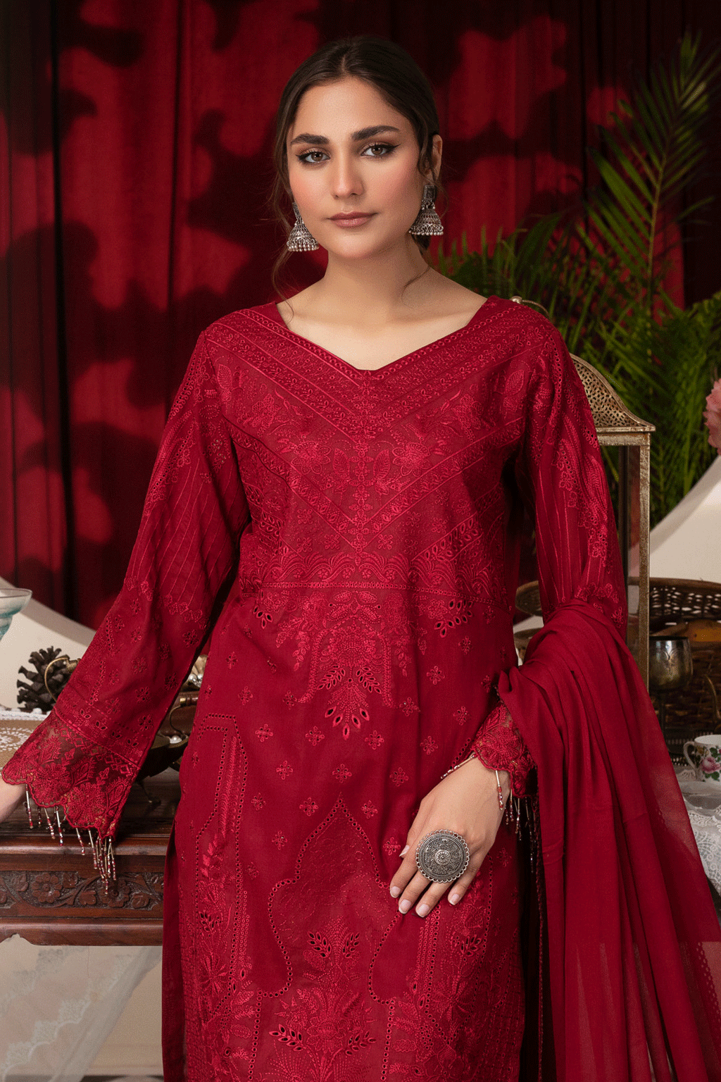 Manizay Albeli  Embroidered Swiss Voil Unstitched 3pcs - Jotey