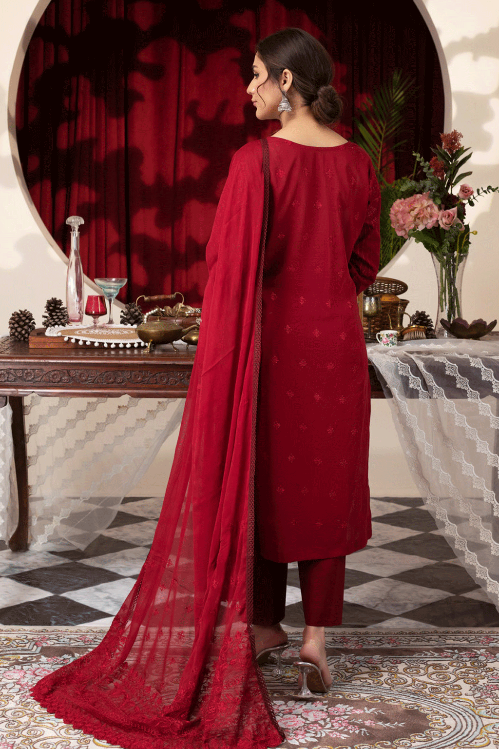 Manizay Albeli  Embroidered Swiss Voil Unstitched 3pcs - Jotey