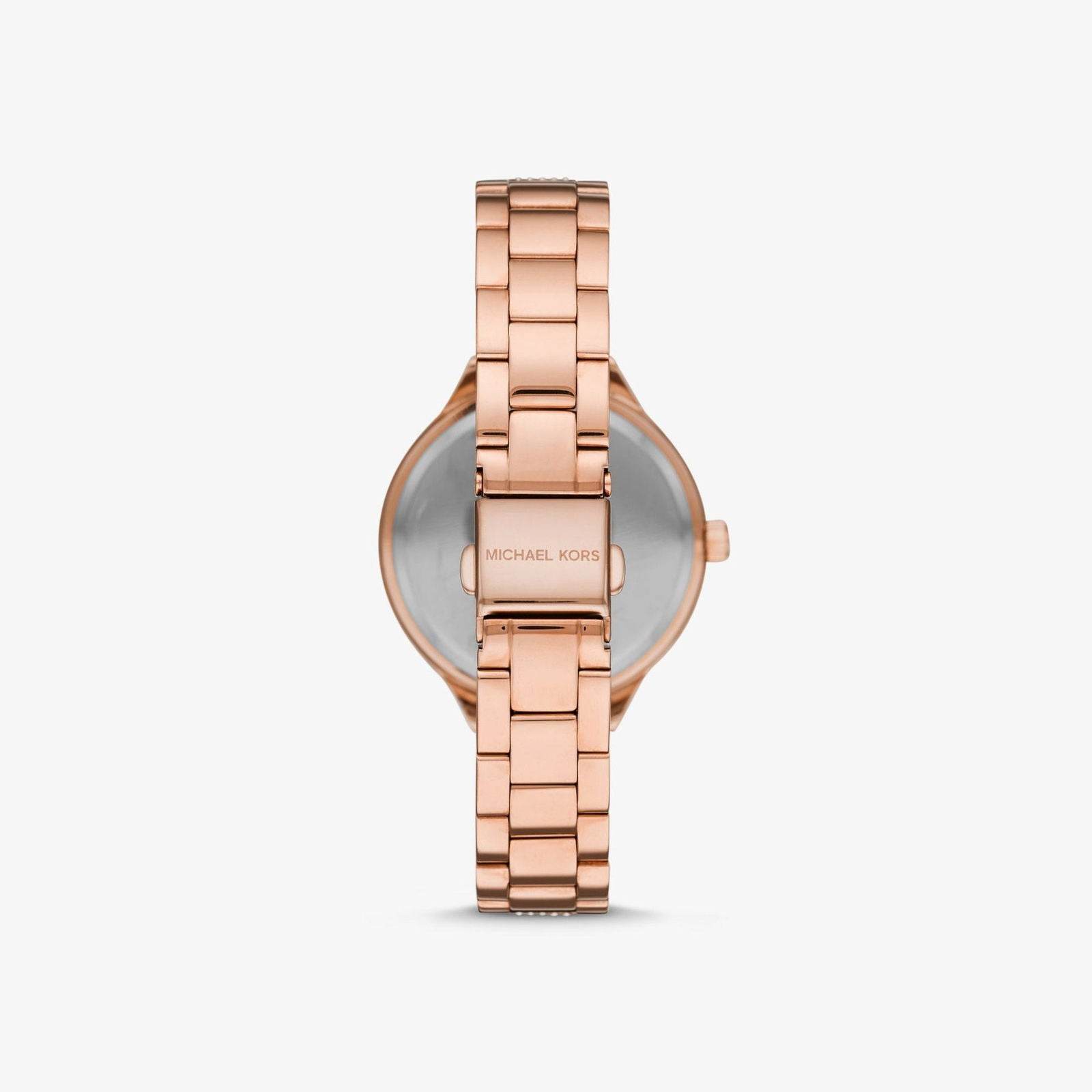 Michael Kors Pave Rose Gold Tone Watch - Jotey