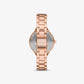 Michael Kors Pave Rose Gold Tone Watch - Jotey