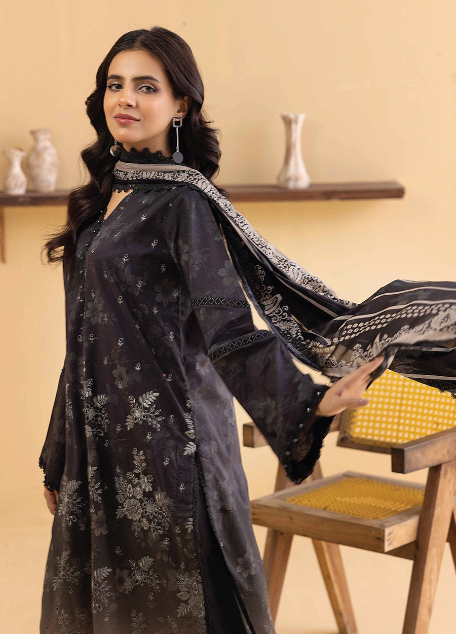 Millan Rut By Nur Embroidered Printed Unstitched Lawn 3pcs
