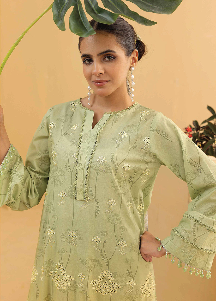 Millan Rut By Nur Embroidered Printed Unstitched Lawn 3pcs