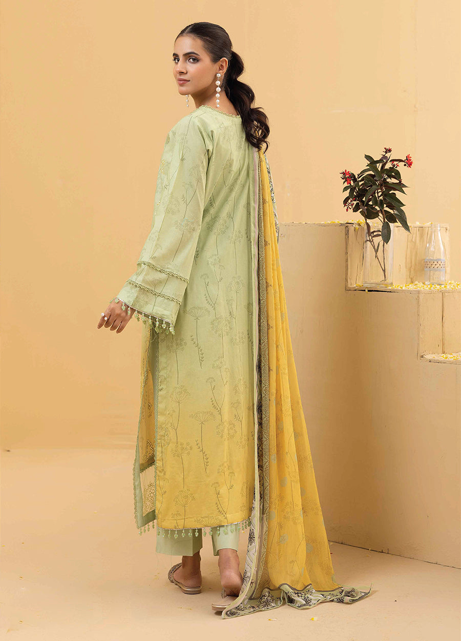 Millan Rut By Nur Embroidered Printed Unstitched Lawn 3pcs