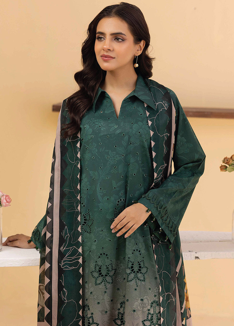 Millan Rut By Nur Embroidered Printed Unstitched Lawn 3pcs
