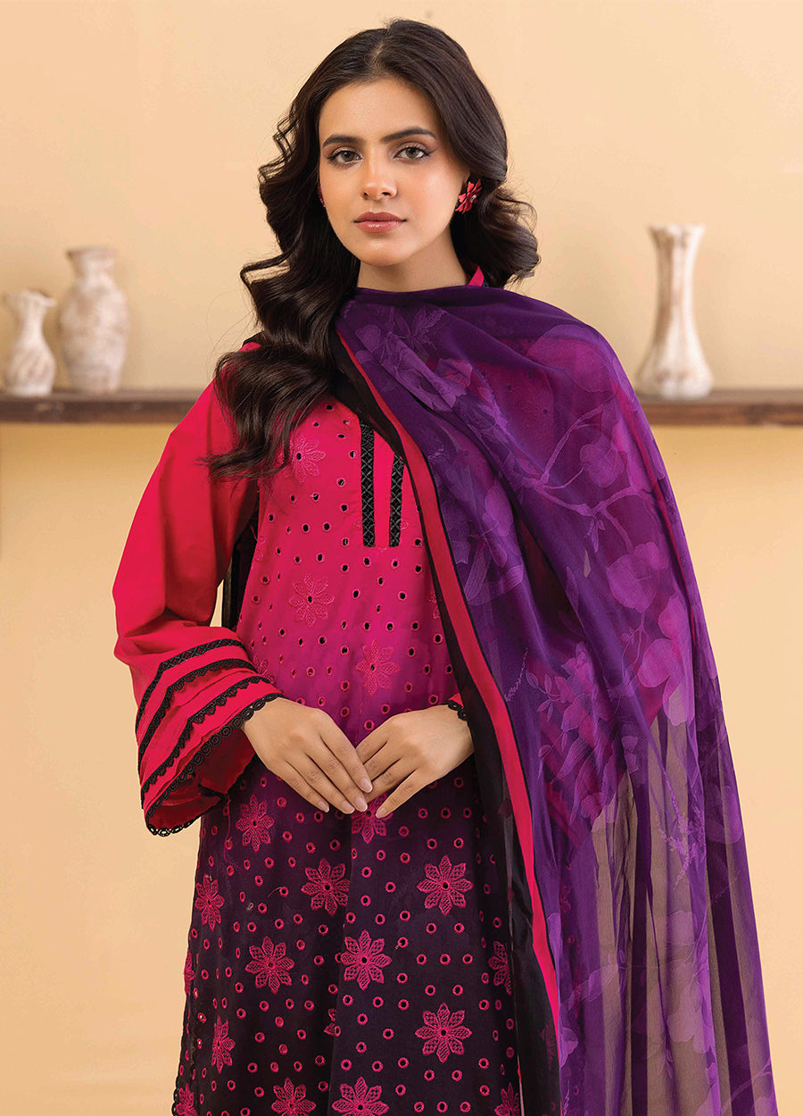 Millan Rut By Nur Embroidered Printed Unstitched Lawn 3pcs