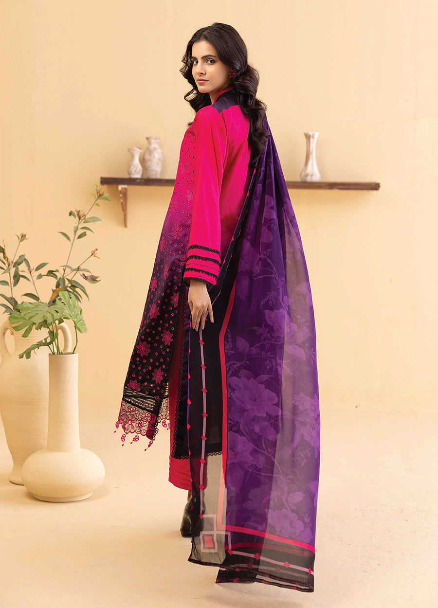 Millan Rut By Nur Embroidered Printed Unstitched Lawn 3pcs