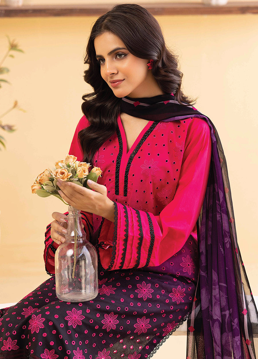 Millan Rut By Nur Embroidered Printed Unstitched Lawn 3pcs