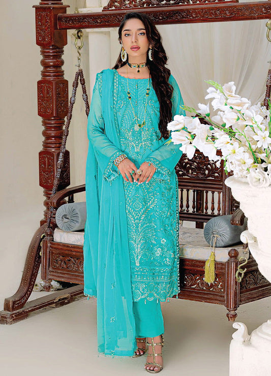 Muhabbat Luxury Formal Edit 23 Unstitched 3pcs - Jotey