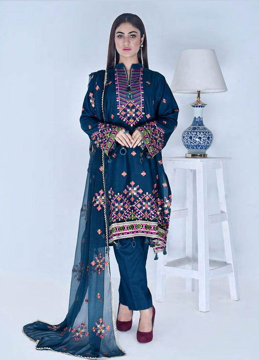 Nilima By Zebtan Lawn 3Pcs - Jotey