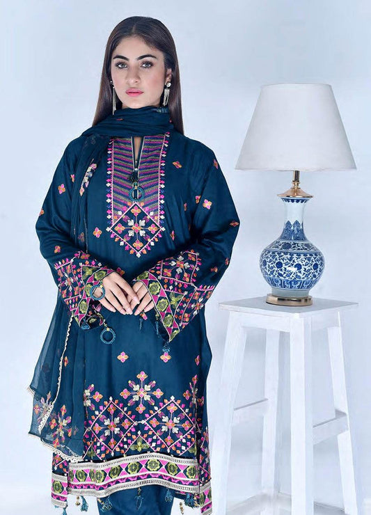 Nilima By Zebtan Lawn 3Pcs - Jotey
