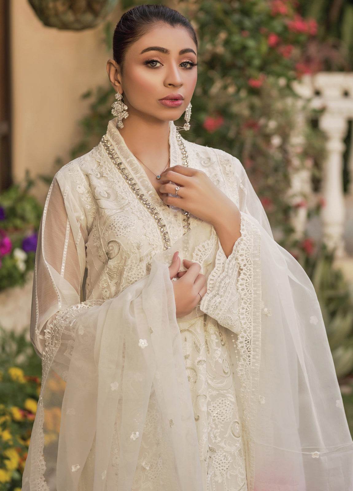 Nisa By Noors Luxury Semi Stitched 3Pcs - Jotey