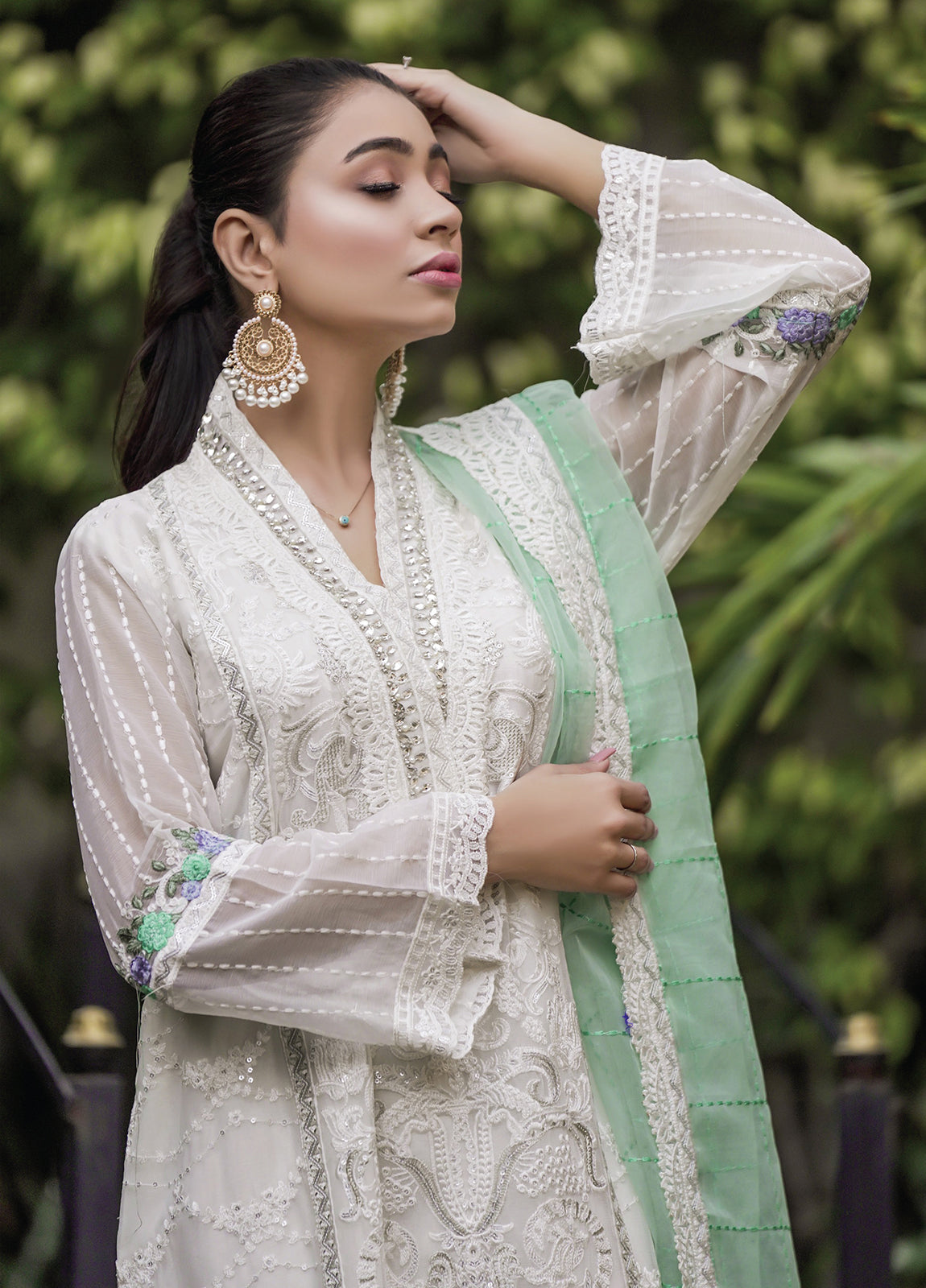 Nisa By Noors Luxury Semi Stitched 3Pcs