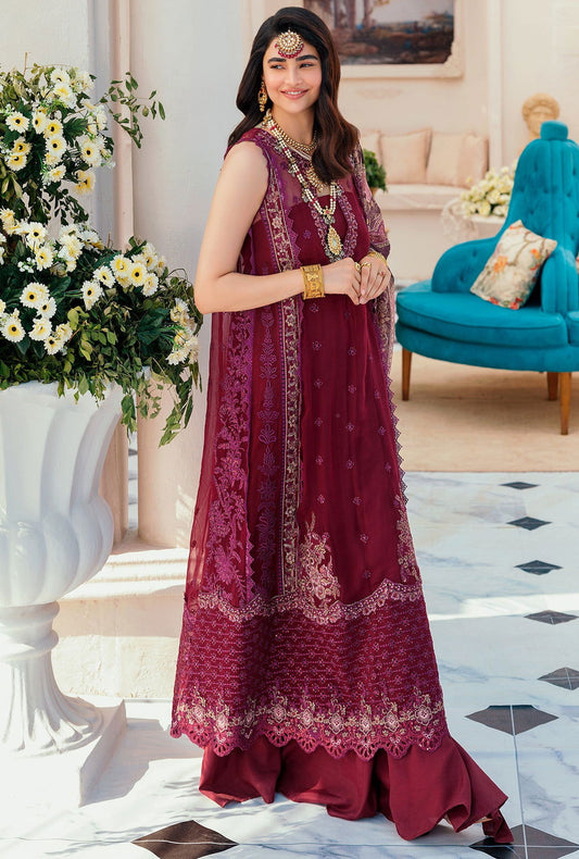 Noor By Sadia Chiffon Laserkari 3Pcs - Jotey