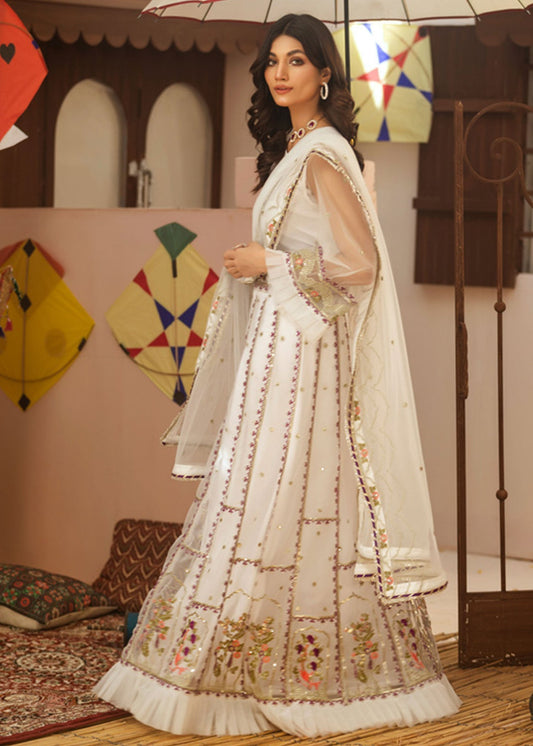 Noorma Kaamal Embroidered Luxury Chiffon Unstitched 3pcs - Jotey