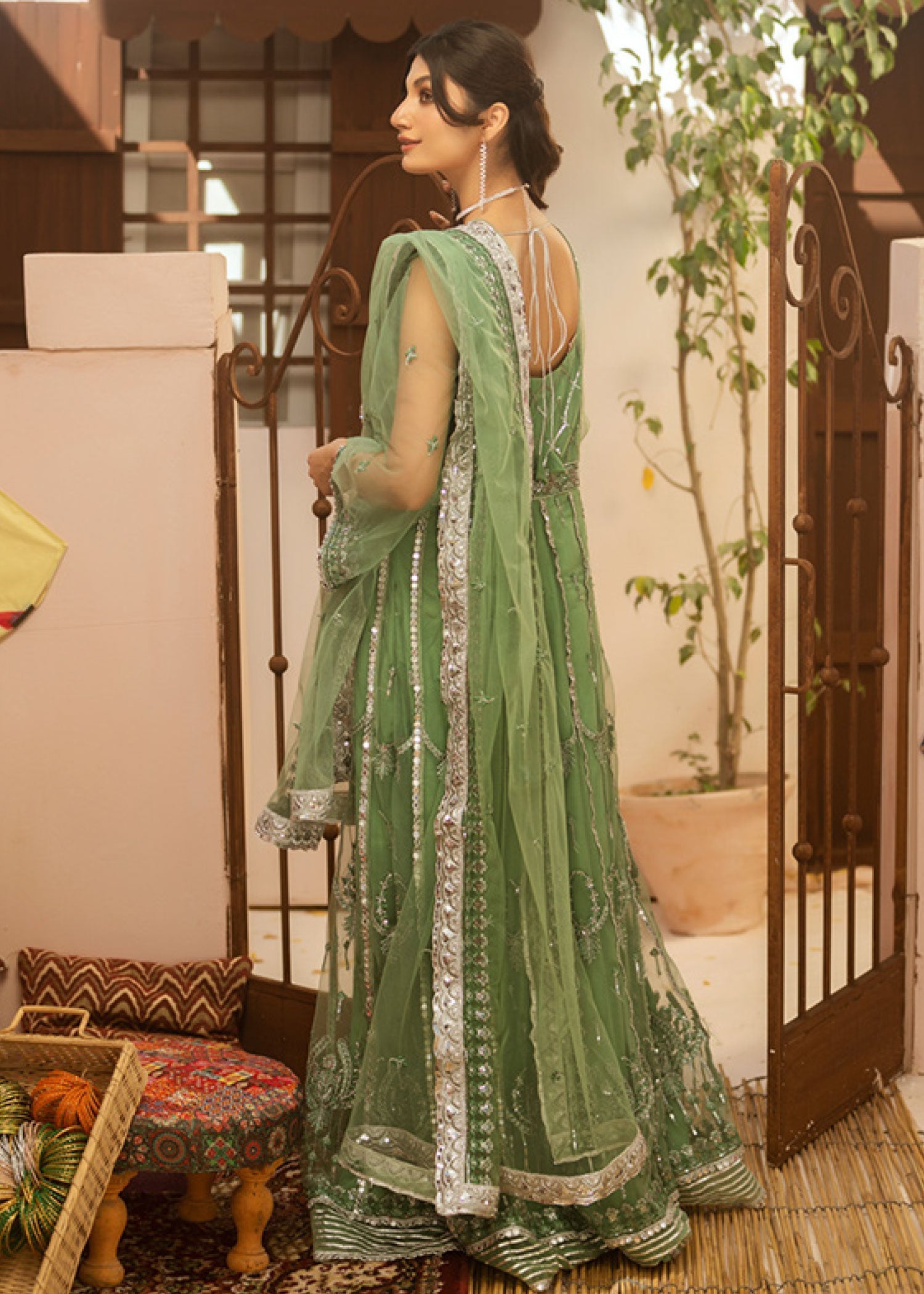 Noorma Kaamal Embroidered Luxury Chiffon Unstitched 3pcs - Jotey