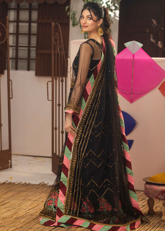 Noorma Kaamal Embroidered Luxury Chiffon Unstitched 3pcs - Jotey