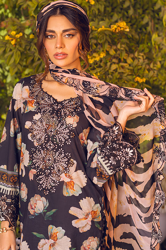 Nureh Gardenia Unstitched Embroidered & Printed Lawn Jotey