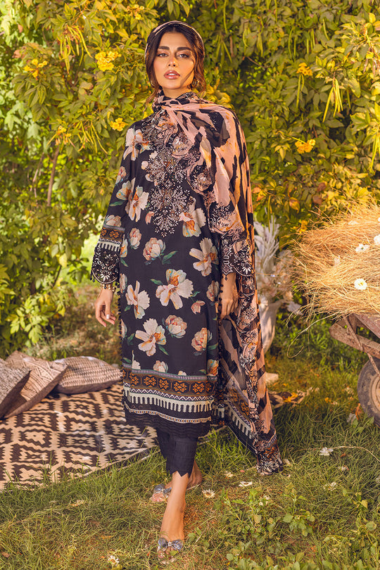 Nureh Gardenia Unstitched Embroidered & Printed Lawn Jotey