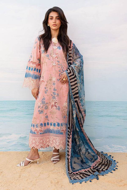 Nureh Gardenia Embroidered Lawn Unstitched 3pcs - Jotey