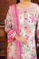 Nureh Glam Girl Printed Chikankari Unstitched Lawn 3Pcs - Jotey