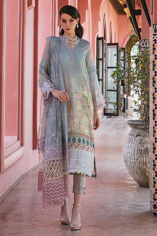 Nureh Maya Swiss Embroidered Lawn 3pcs - Jotey