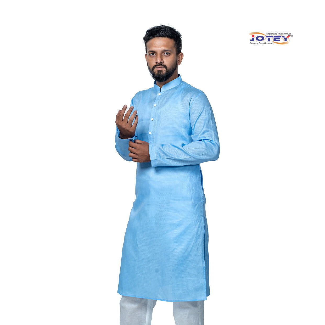 Pin Checks Cotton Panjabi - Jotey