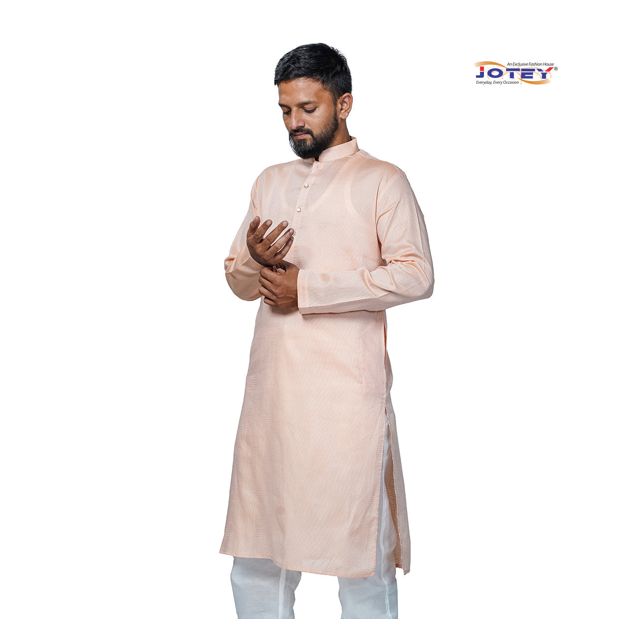 Pin Checks Cotton Panjabi - Jotey