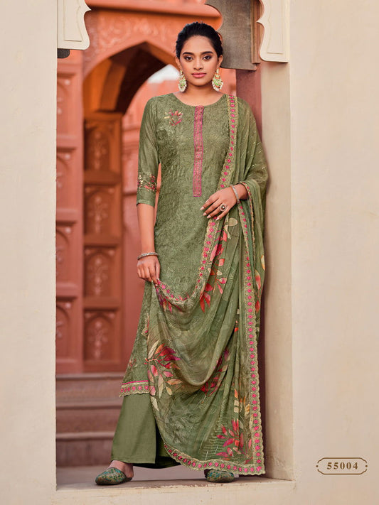 Relssa Shalimar Unstitched Cotton 3Pcs - Jotey
