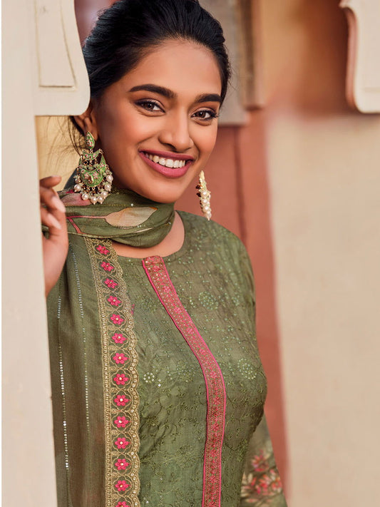 Relssa Shalimar Unstitched Cotton 3Pcs - Jotey