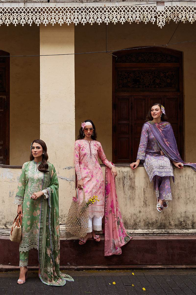 Gulaal Saffira Lawn Vol-01 Unstitched 3pcs - Jotey