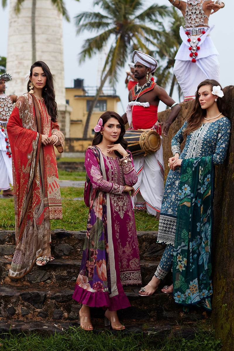 Gulaal Saffira Lawn Vol-01 Unstitched 3pcs - Jotey