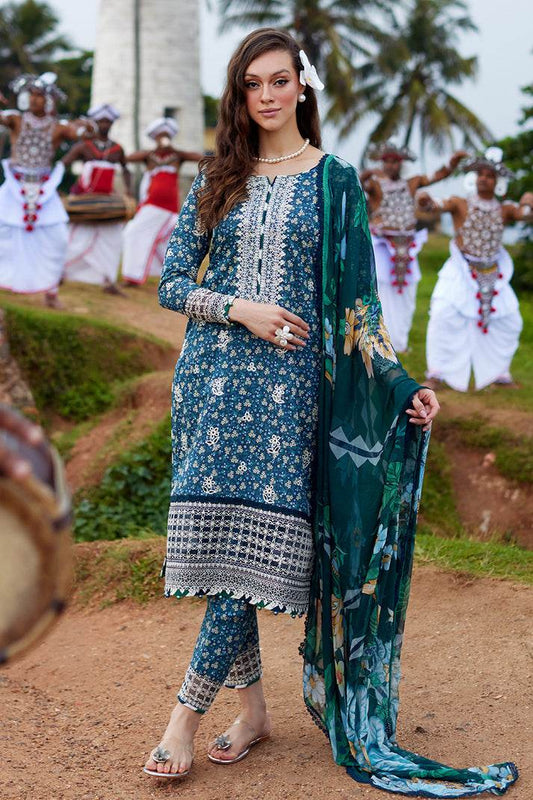 Gulaal Saffira Lawn Vol-01 Unstitched 3pcs - Jotey