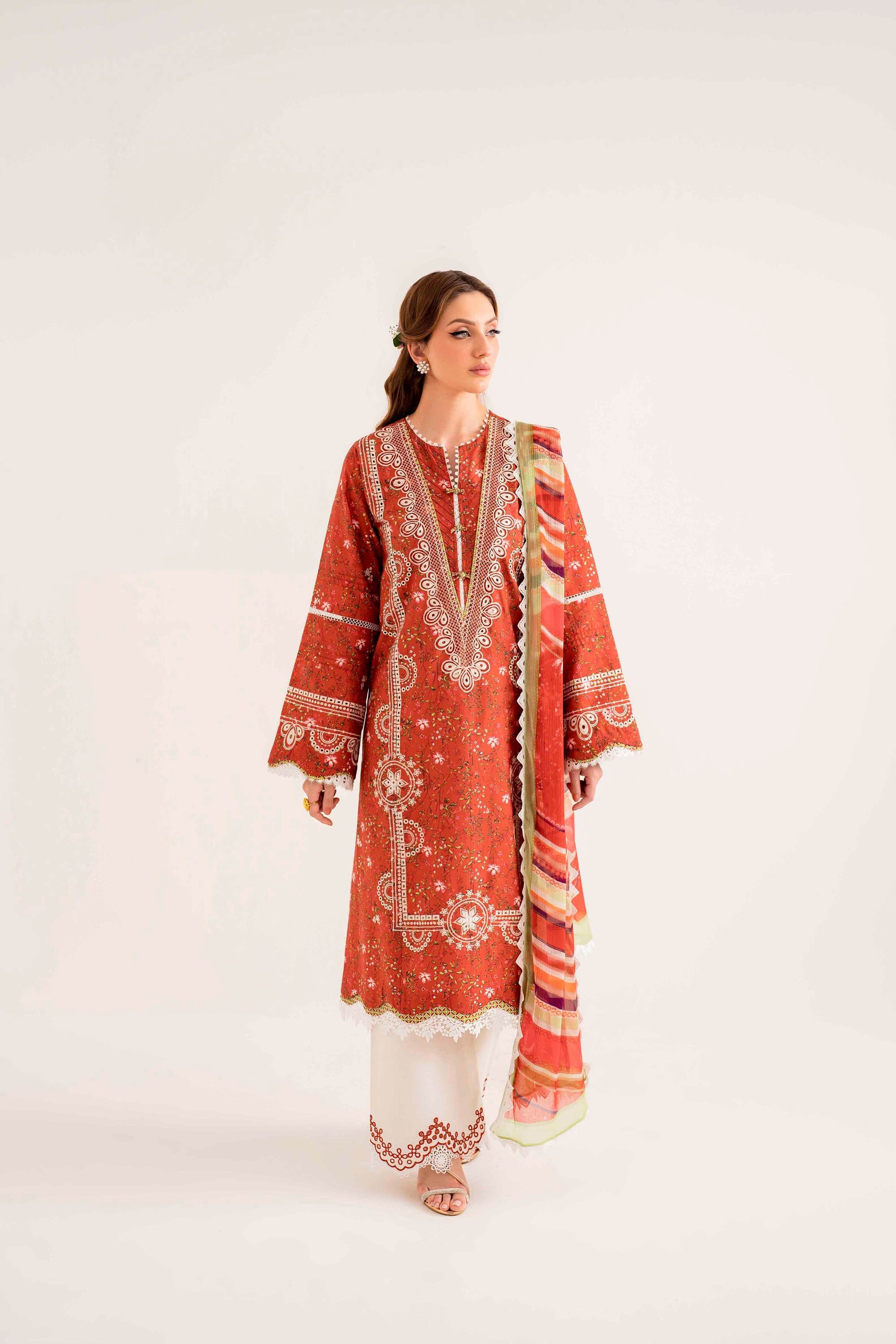 Lila By Sable V Digital Printed Lawn 3pc - Jotey