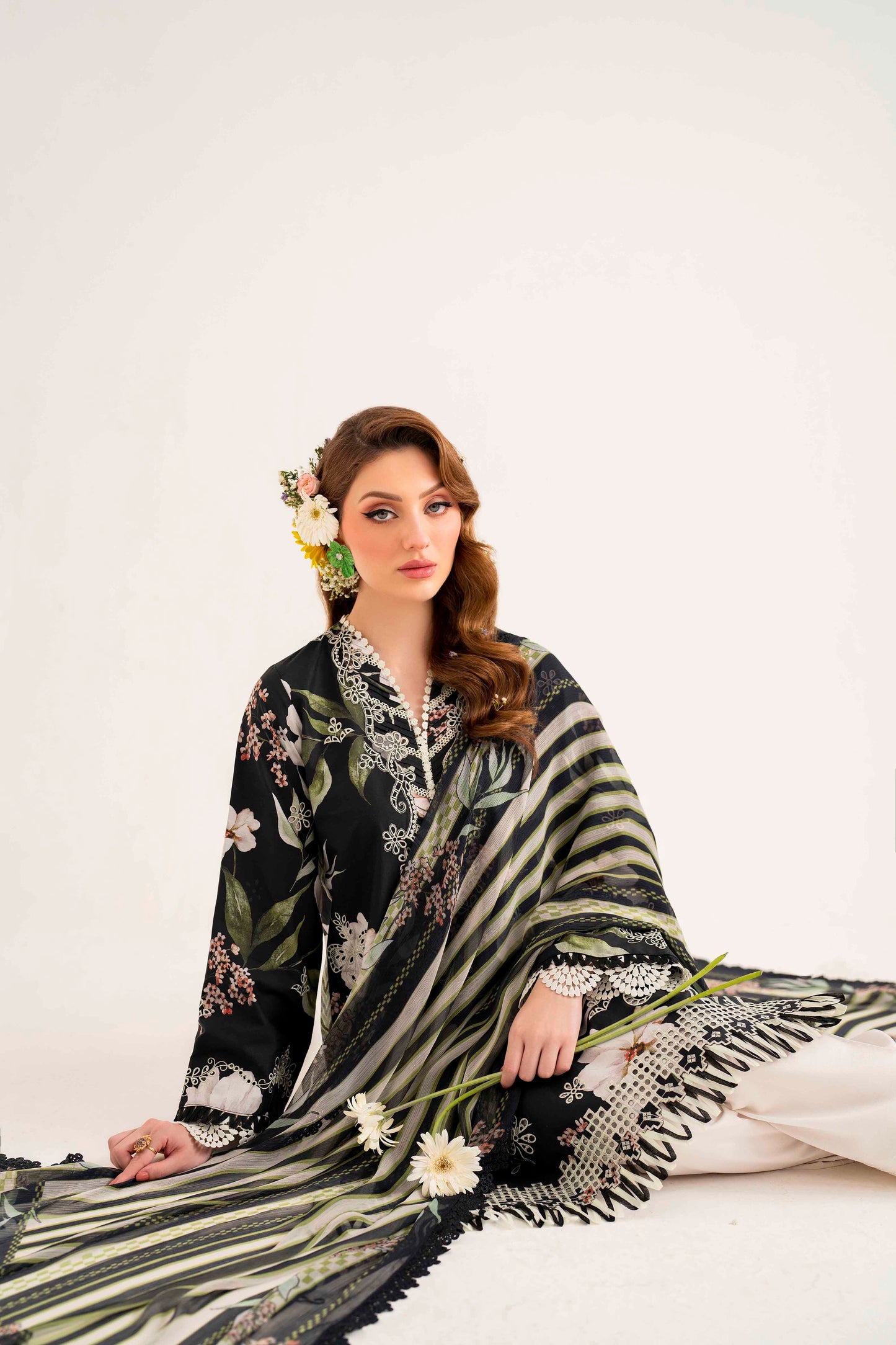 Lila By Sable V  Digital Printed  Lawn 3pc