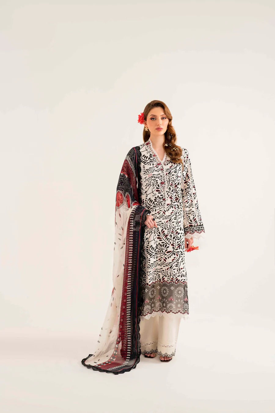 Lila By Sable V  Digital Printed  Lawn 3pc