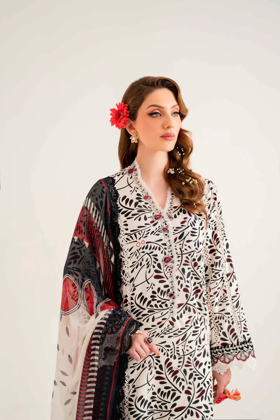 Lila By Sable V  Digital Printed  Lawn 3pc