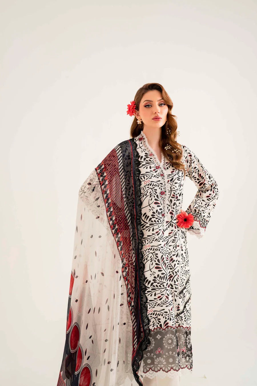 Lila By Sable V  Digital Printed  Lawn 3pc