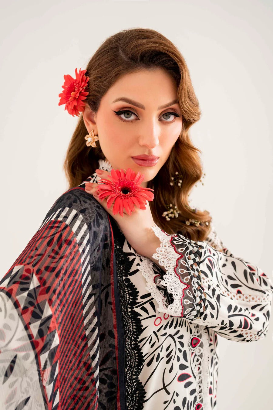 Lila By Sable V  Digital Printed  Lawn 3pc