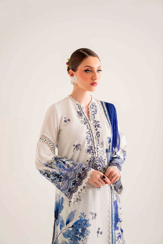 Lila By Sable V Digital Printed Lawn 3pc - Jotey