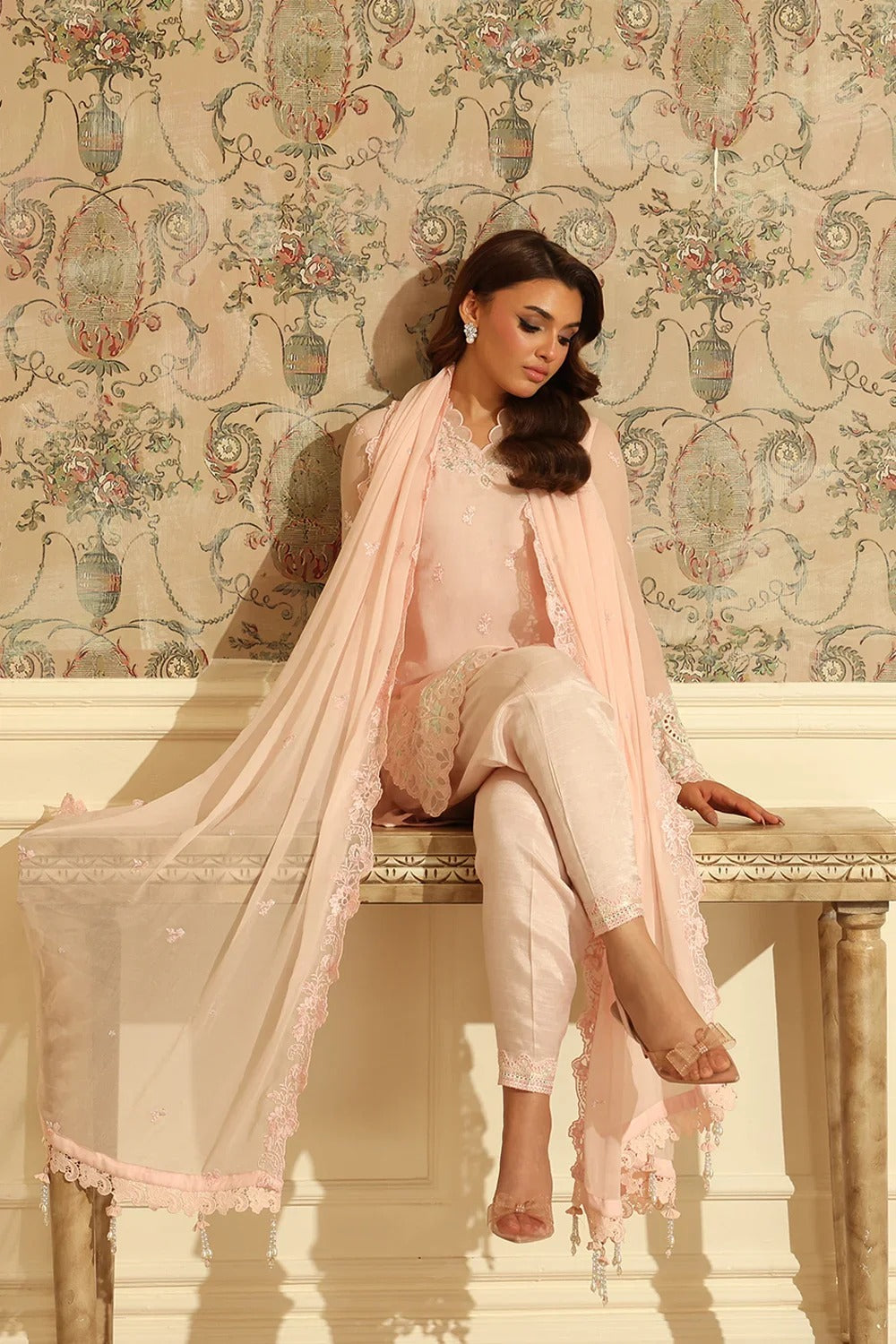 Azure Ensembles Festive'25 Chiffon Unstitched Three Piece