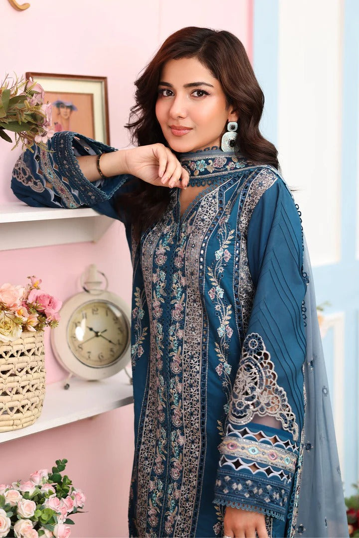Hayam By Imrozia Embroidered Luxury Lawn Unstitched 3pcs