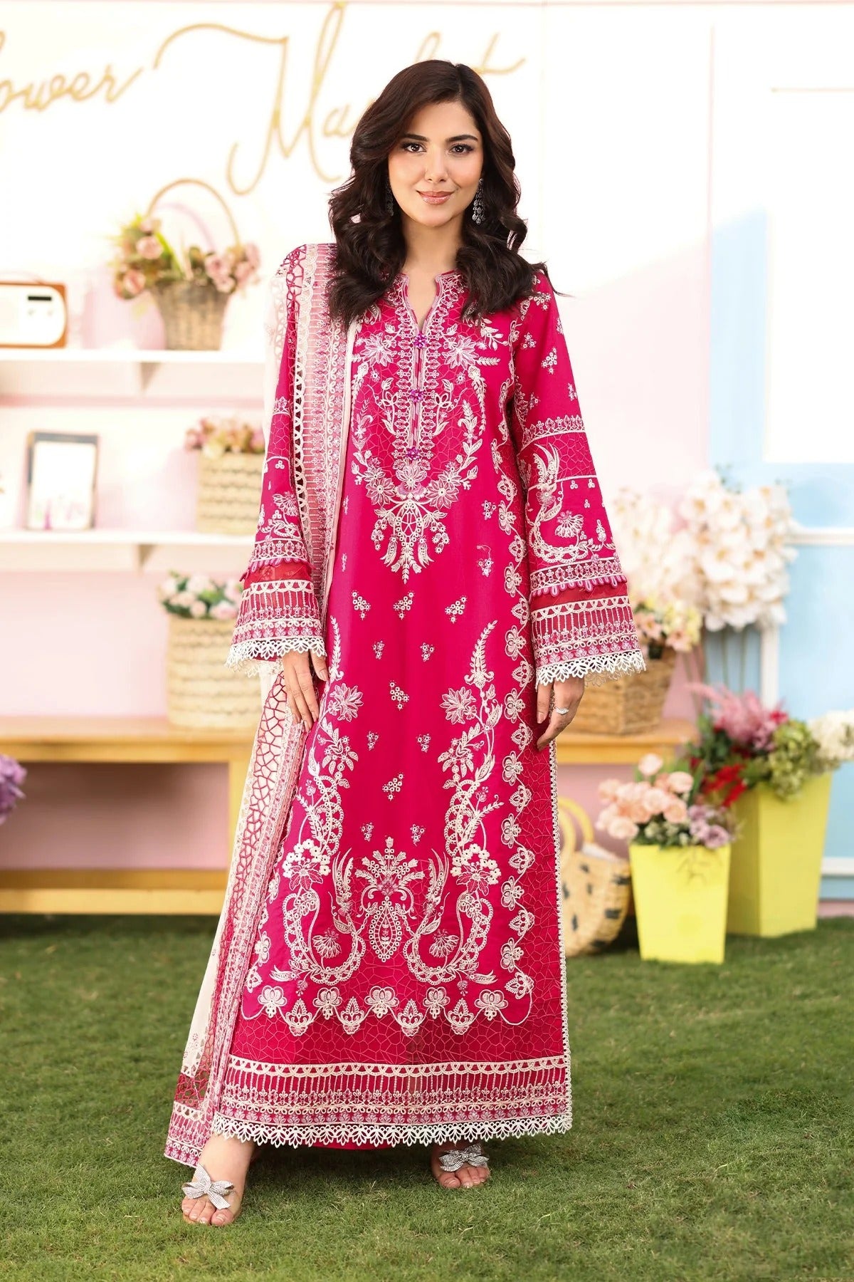 Hayam By Imrozia Embroidered Luxury Lawn Unstitched 3pcs