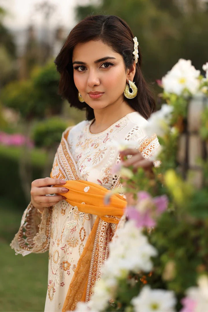 Hayam By Imrozia Embroidered Luxury Lawn Unstitched 3pcs