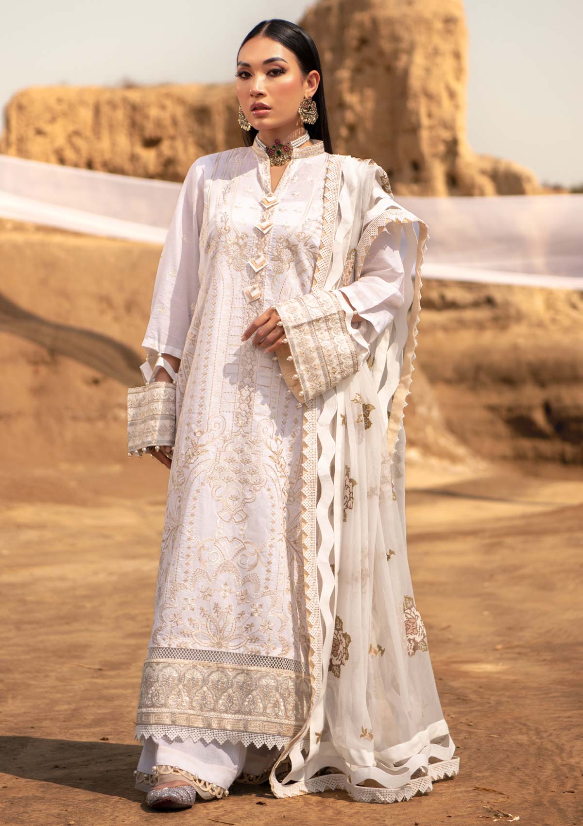 Safarnama By AIK Atelier Lawn 3Pcs - Jotey
