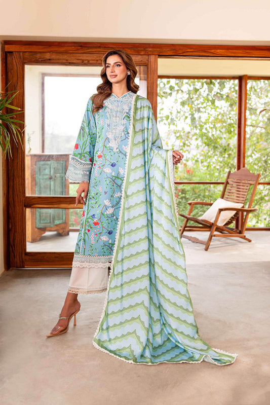 Shiree By Sablev Embroidered Unstitched 3pcs - Jotey