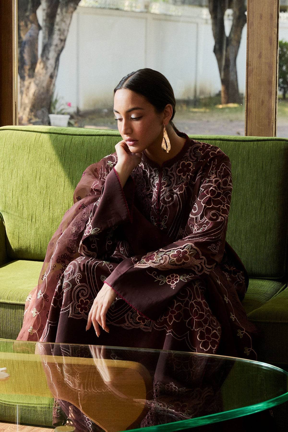 Zara Shahjahan Satori Embroidered Luxury Lawn Unstitched 3pcs - Jotey