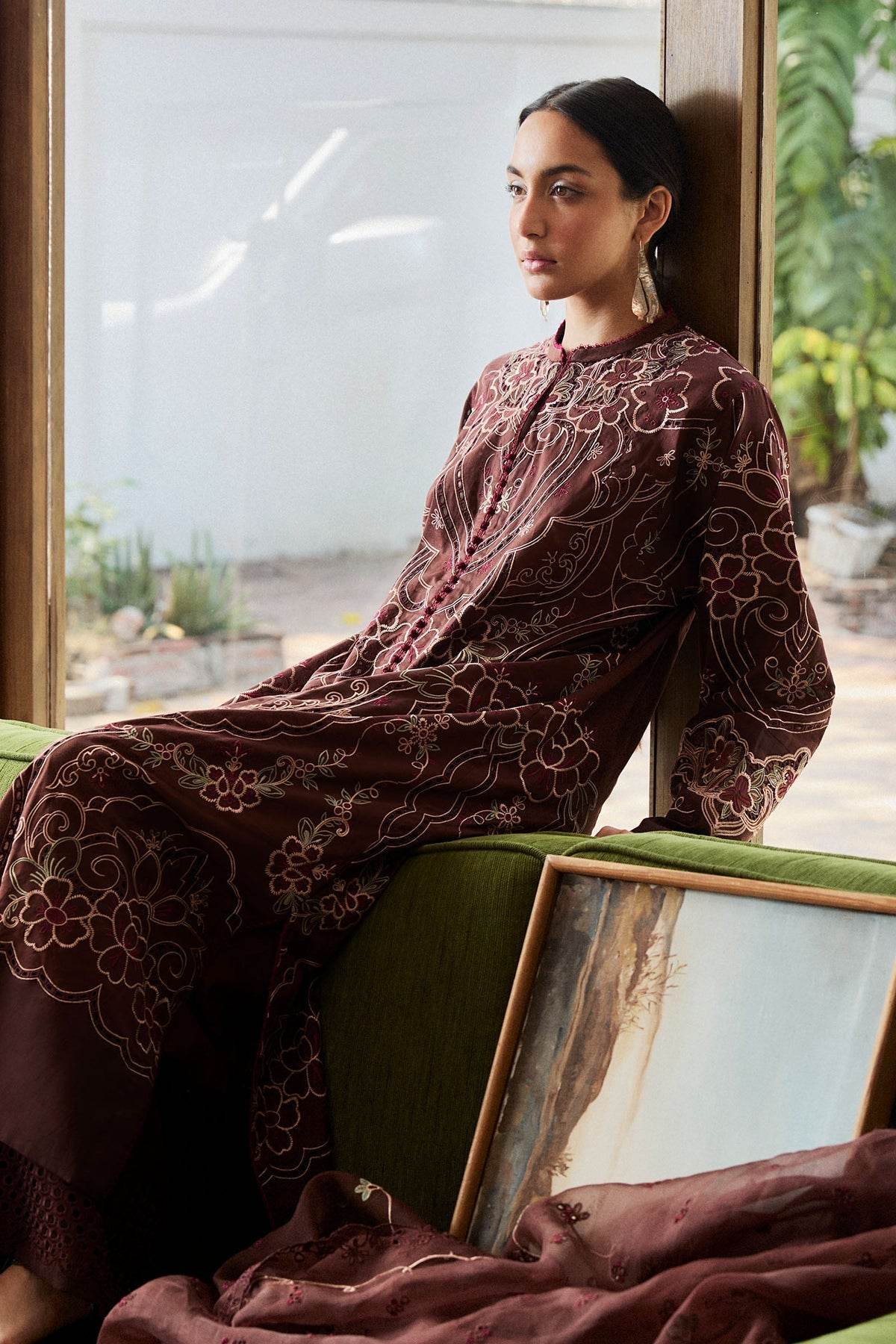 Zara Shahjahan Satori Embroidered Luxury Lawn Unstitched 3pcs - Jotey