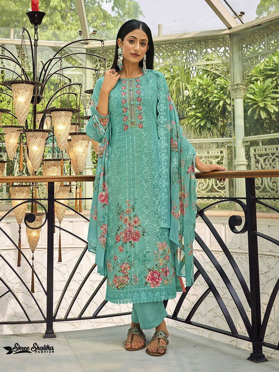 Shree Salika Zainab Cotton 3pcs - Jotey