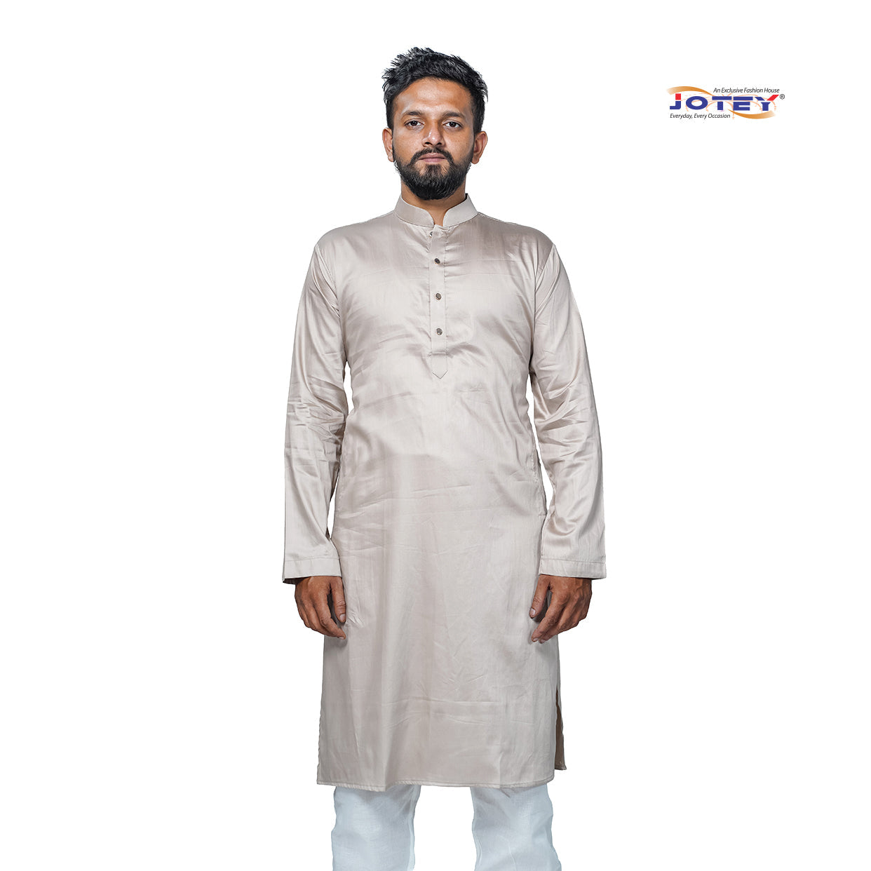 Solid Cotton Panjabi - Jotey